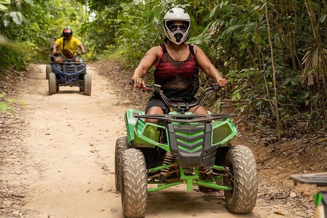 ATV, Bamboo Rafting, Horseback Ride Guided Tour from Montego Bay - ATV riding near Cascade Mountain