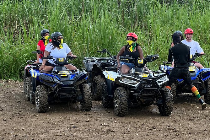 ATV Jungle Ride, Zipline and Ricks Cafe from Montego Bay - Ziplining above the Jamaican countryside