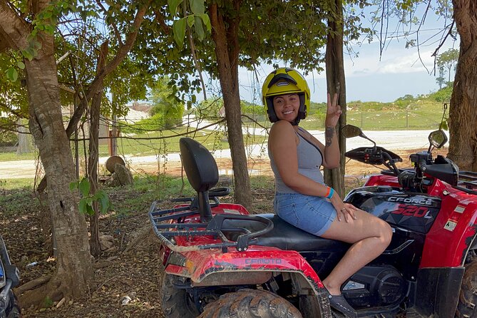 ATV Quad Biking and Bamboo Rafting with limestone foot massage. - Green Island ATV ride: hills, trails, and a natural spring