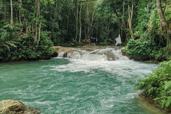 ATV Ride, Spanish Bridge, Blue Hole & Secret Falls-Private Tour - Pausing at the Old Spanish Bridge