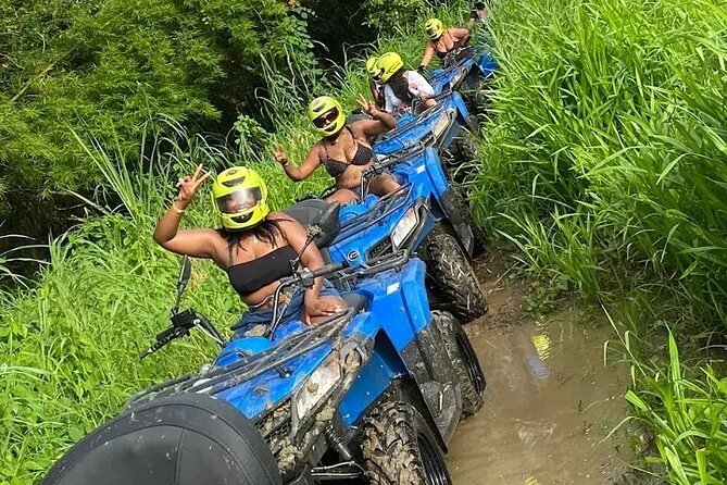 ATV Riding in Rainforest & Ricks Cafe from Montego Bay - ATV trails through the safari setting