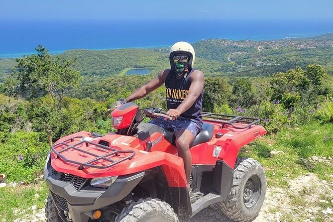 ATV, Zipline, Horseback, Bamboo Rafting & Catamaran Boat Jamaica - Ziplining above the treetops