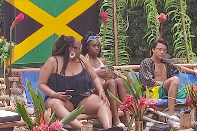 Bamboo Rafting Adventure with Limestone Massage from Montego Bay - Food, drinks, and the floating bar