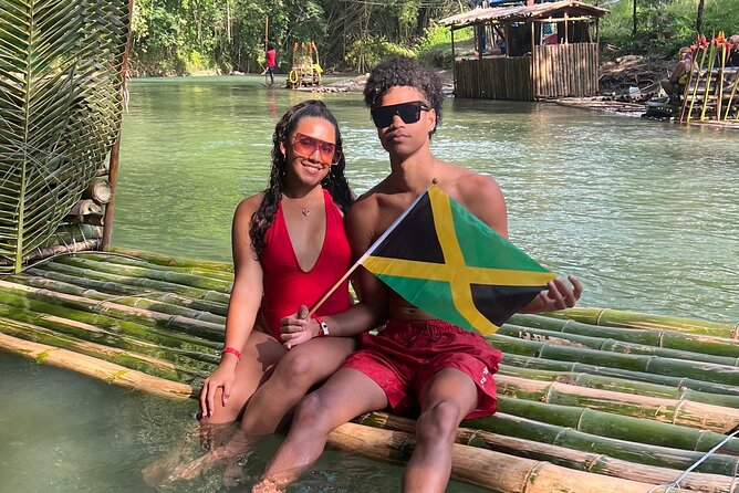 Bamboo Rafting & Horseback Ride n Swim Guided Tour In Montego Bay - Floating through Martha Brae’s green river corridor