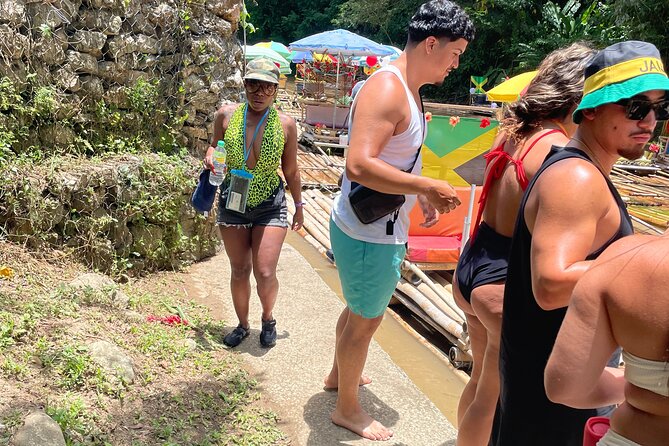Bamboo Rafting w/ Limestone Massage Montego Bay Jamaica - The limestone massage from knees to ankles