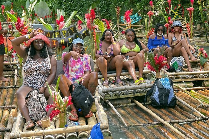 Bamboo rafting with limestone foot massage. - The limestone foot massage