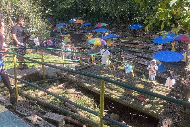 Bamboo Rafting with Limestone Foot massage then Margaritaville. - Arriving at the Great River in Lethe