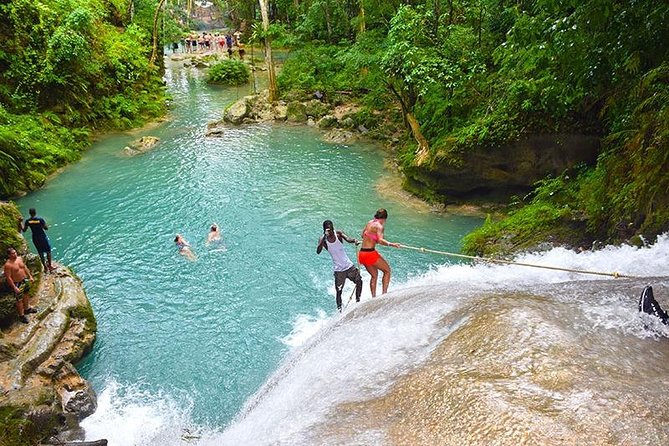 Blue Hole and Secret Falls plus Dunn's River Falls Combo Tour - Dunn’s River Falls: the classic two-hour climb