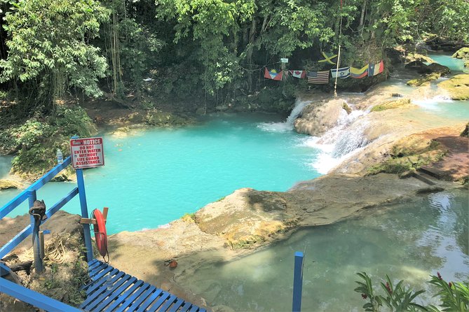 Blue Hole and Secret Falls plus Luminous Lagoon Tour - Cool Blue Hole: choose your own level of action