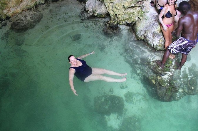 Blue Hole Mineral Spring plus Weed Farm Combo Tour with Transportation - The jump, the ladder, and Geddy’s help