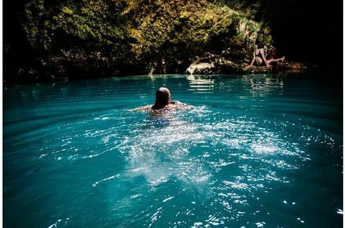 Blue Hole Mineral Spring plus Weed Farm Combo Tour with Transportation - More than a swim: food, shade, and the pool area