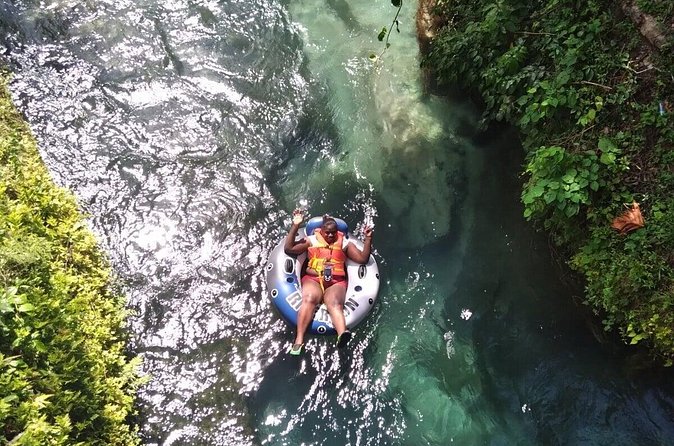 Blue Hole, River Tubing, Lunch Stop from Montego Bay and Falmouth - A Jamaican lunch stop after the water activities