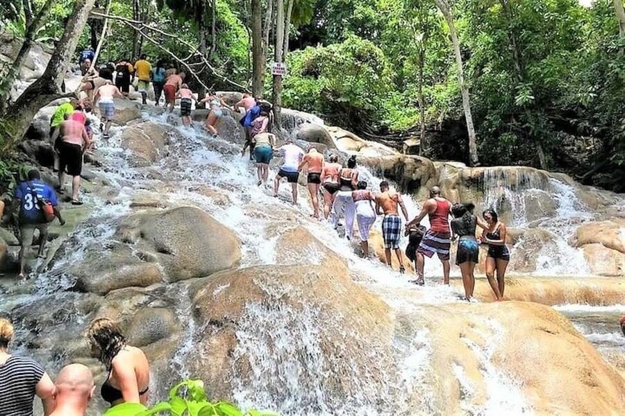 Blue Hole, Secret Falls, and Dunn's River Falls Combo Day-Tr - Blue Hole and Secret Falls: The Most Playful Stop