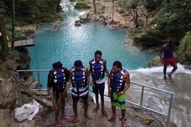 Blue Hole Secret Falls Private Tour - The rope swing requires a little courage