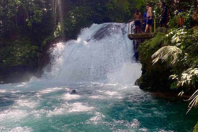 Blue Hole, Secret Falls & River Rapids Tubing from Montego Bay - White River tubing begins calmly, then picks up speed