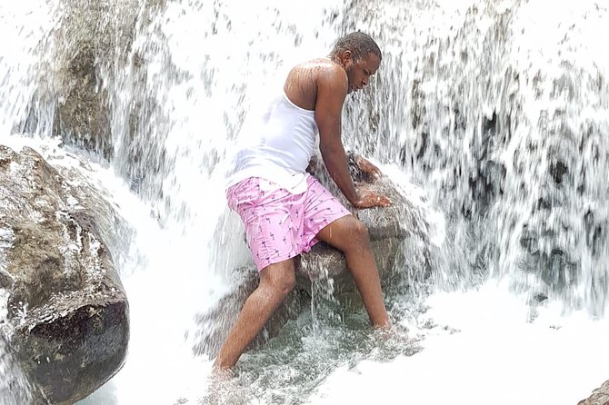 Blue Hole Water Falls (From Montego Bay & Falmouth) Private - Dunn’s River Falls adds a famous Jamaican classic