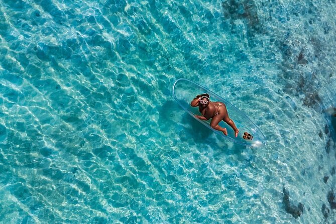 Clear Kayak Drone Photo Shoot and Video in Montego Bay - Choosing flowers or the 2026 Jamaica letters