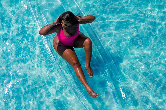 Clear Kayak Drone Photoshoot in Jamaica - The posing help is more valuable than it sounds