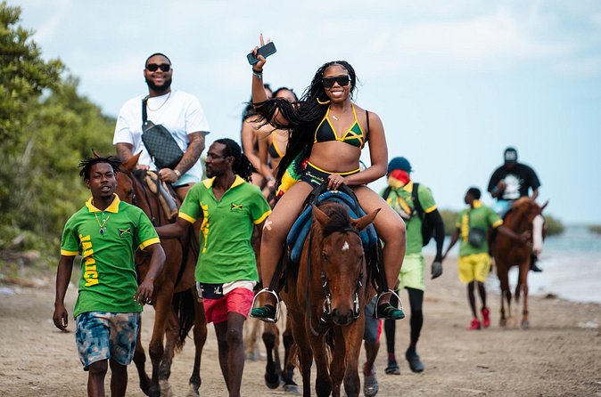 Dunn's River Falls and Horseback Riding Adventure Ocho Rios Ja - Horseback riding through the countryside and sea