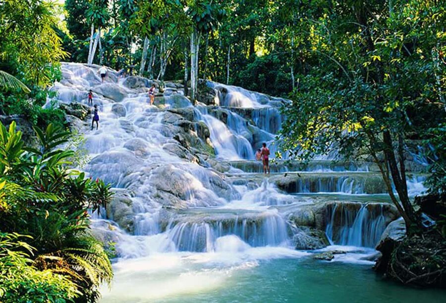 Dunn's River Falls Day Tour - Climbing the falls, or taking the dry route