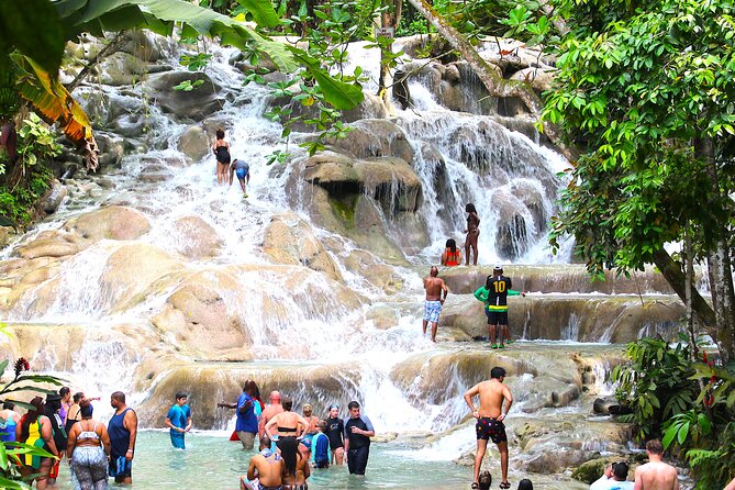 Dunn's River Park & Blue Hole Waterfall Combo from Montego Bay - Blue Hole: Rope Swings, Pools, and Optional Jumps