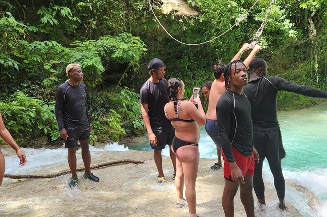Dunns River Falls & Blue Hole Combo from Montego Bay with Pick Up - Dunn’s River Falls turns sightseeing into a climb