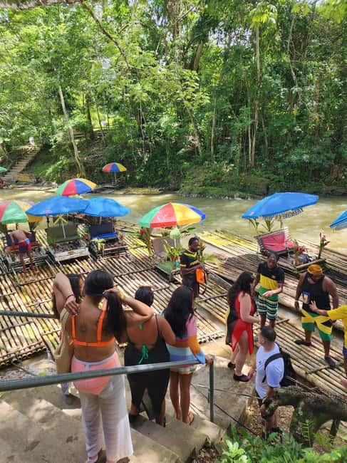 From Montego Bay: Bamboo Rafting & Limestone Massage Tour - Fruit, drinks, and the informal river stops