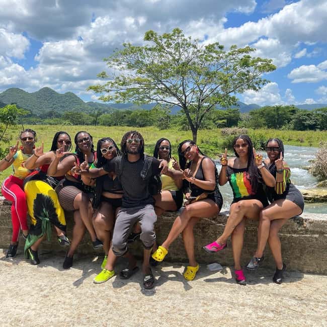From Montego Bay/Negril: RastaSafari UTV Experience - Cooling off at Roaring River