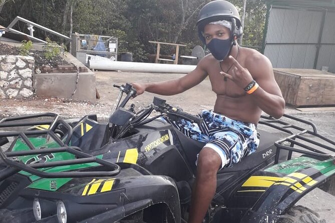 Full Day ATV, Ricks Café, Beach and Shopping Tour from Montego Bay - Green Island: one hour of mud and motor power