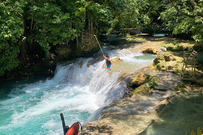 Full Day Rafting, Horse Back Riding and Blue Hole in Jamaica - Blue Hole waterfalls and a chance to get in the water