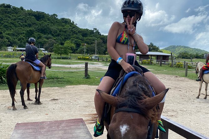 Great River Rafting Limestone Foot Massage and Horseback Rides From Montego Bay - The bareback ride into the Caribbean Sea