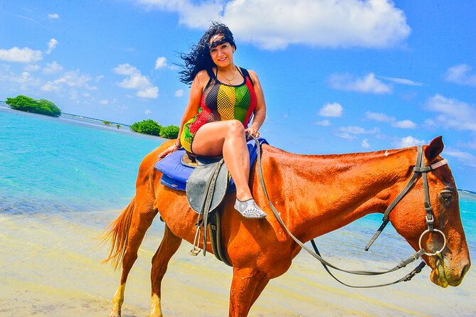 Horseback Ride and Swim Experience Montego with Transportation - Calm Horses and Close Guidance for Beginners