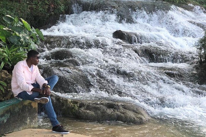 Jamaica Martha Brae River Rafting/Dunn’s River Falls Private Tour - Walking up Dunn’s River Falls