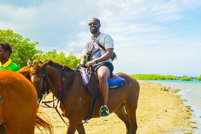 Jamaica's Ocean Horseback Bamboo Raft Adventure and Transport - The nature trail sets an easy first pace