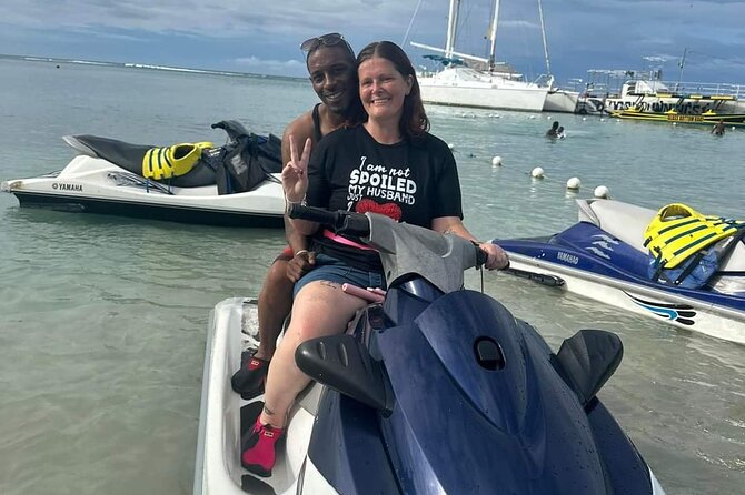 Jet Car, Jet Ski and Parasailing Experience - Parasailing above the Caribbean water