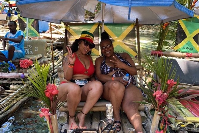 Lethe Bamboo Rafting with Limestone Foot Massage from Montego Bay - Boarding the 30-foot bamboo raft