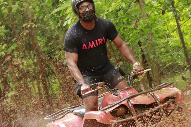 Montego Bay ATV Ride & Bamboo Rafting With Limestone Foot Massage - The switch from quiet river to rugged ATV trails