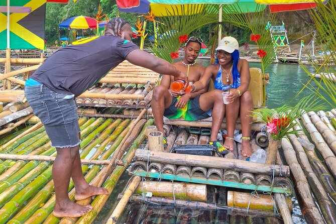 Montego Bay: Bamboo Rafting with Limestone Massage & Shopping - A limestone foot massage at the river’s end