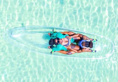 Crystal Clear Kayak Drone singles Photo Shoot
