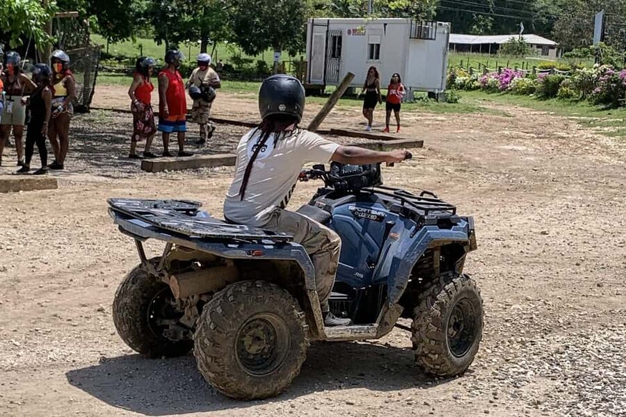 Montego Bay: Day Trip with Zipline, ATV, and Horseback Ride - Ziplining above the Jamaican countryside
