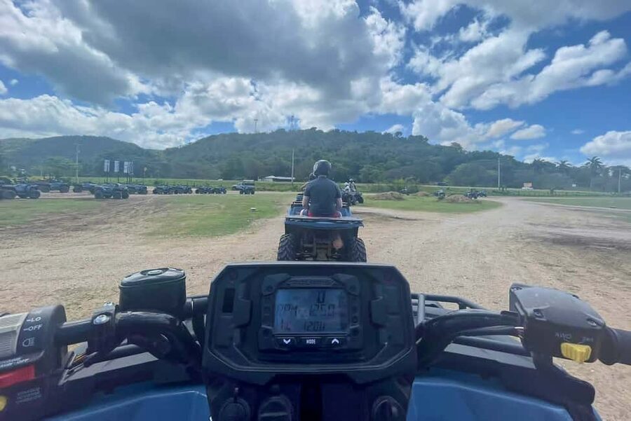 Montego Bay: Day Trip with Zipline, ATV, and Horseback Ride - ATV riding into Jamaica’s backyard