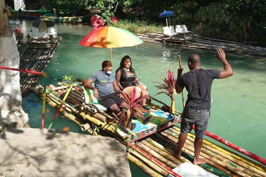 Montego Bay, Jamaica: Bamboo Rafting with Foot Massage - Leaving Montego Bay in an air-conditioned vehicle