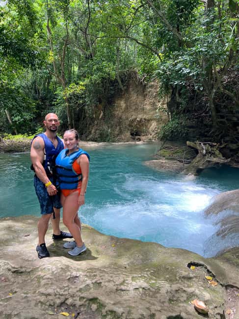 Montego Bay: Private Dunn's River Falls and Blue Hole Tour - What happens with Ocho Rios and local food