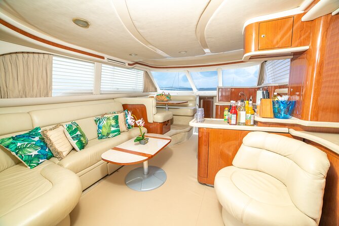 Montego Bay Private Yacht Tour with Open Bar and Lunch - Cruising toward the Fish and Bird Sanctuary