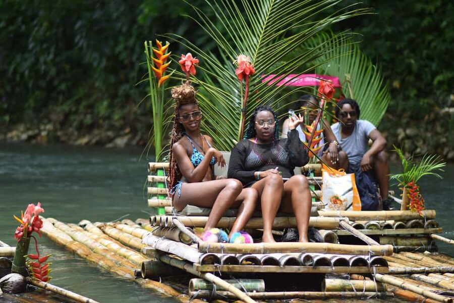 Montego Bay: River Rafting and Limestone Foot Massage - Floating along the Great River