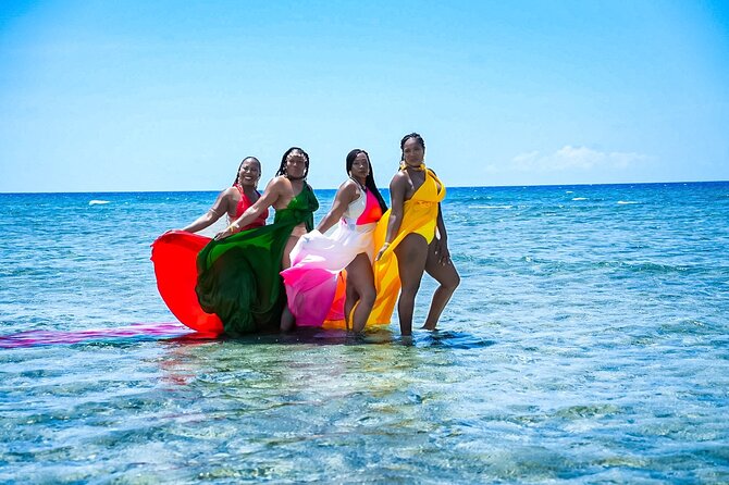 OceanShootJamaica Flying Dress, Montego Bay - The 20-minute setup makes the photograph work