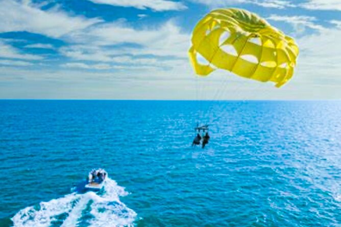 Parasailing above Turquoise Ocean Waters in Montego Bay - What happens after you come down