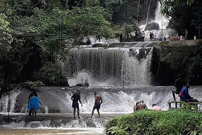 Pelican Bar, Appleton Rum Tour, YS Falls Jamaica south coast experience Montego - YS Falls: Seven waterfalls and cool running water