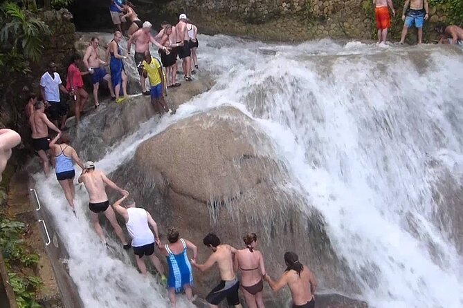 Private Dunn's River Falls Adventure from Montego Bay - Columbus Park looks across Discovery Bay