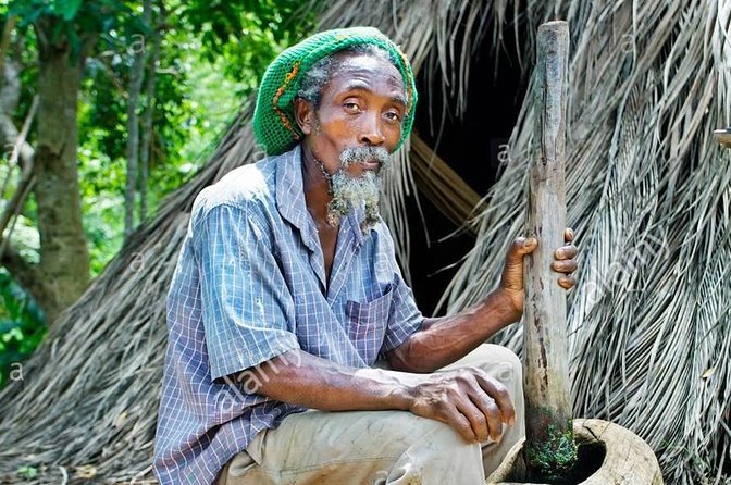 Rastafari Indigenous Village Tour - Crossing the stream into the Rastafari Indigenous Village